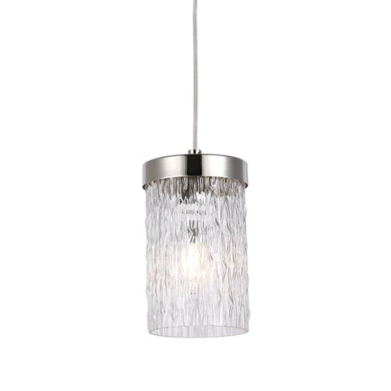 Подвесной светильник Estebe Nickel Glass Hanging Lamp Никель Прозрачный Подвесной светильник Estebe Nickel Glass Hanging Lamp Никель Прозрачный в Барнауле | Loft Concept