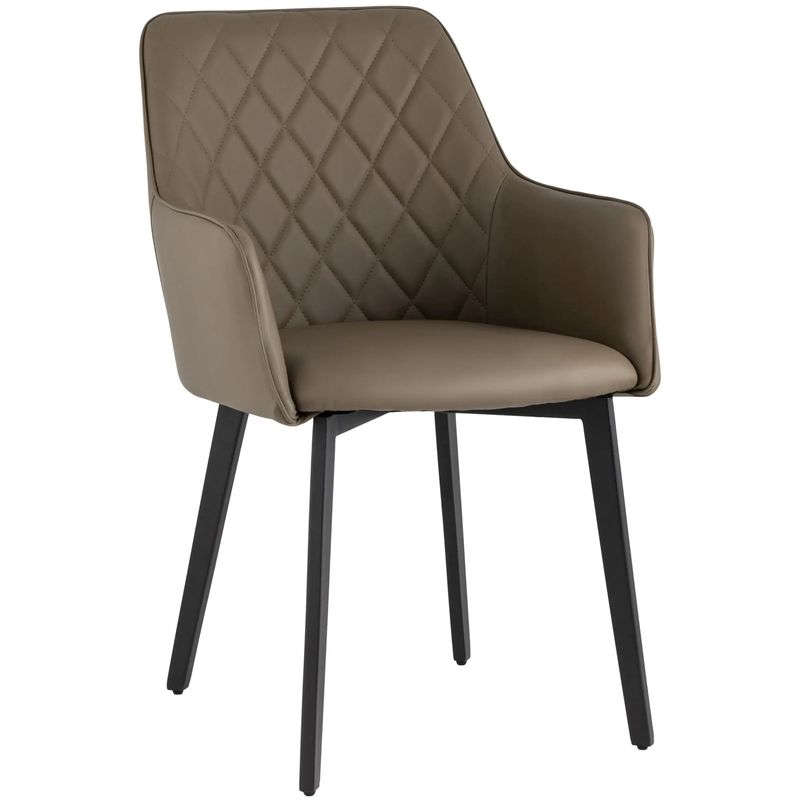 Стул Seoul Chair Коричневая Экокожа Коричневый Черный Стул Seoul Chair Коричневая Экокожа Коричневый Черный в Барнауле | Loft Concept
