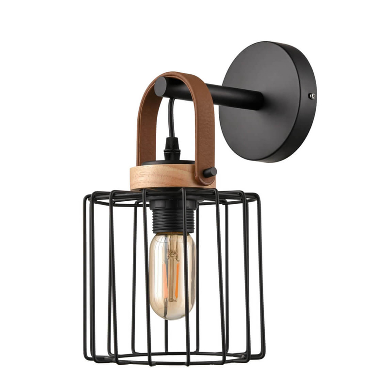 Бра Cage Wire Color Черный Бра Cage Wire Color Черный в Барнауле | Loft Concept