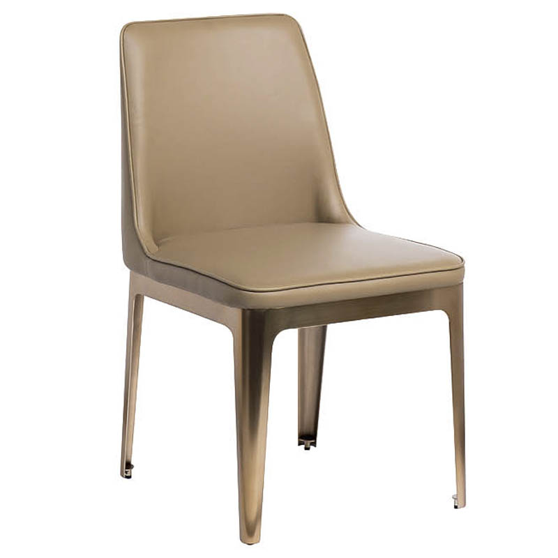Стул Vohaul Chair beige Бежевый Медь Стул Vohaul Chair beige Бежевый Медь в Барнауле | Loft Concept