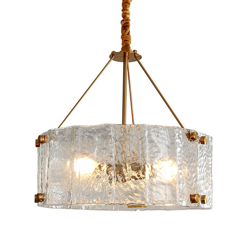 Люстра Portsmouth Glass Chandelier Латунь Прозрачный Люстра Portsmouth Glass Chandelier Латунь Прозрачный в Барнауле | Loft Concept