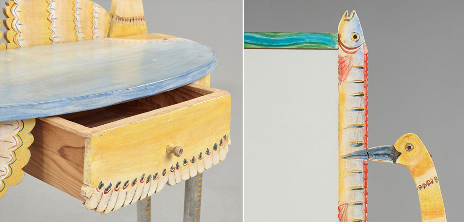 Туалетный Столик Painted Wood Dressing Table - Loft-Concept в Барнауле