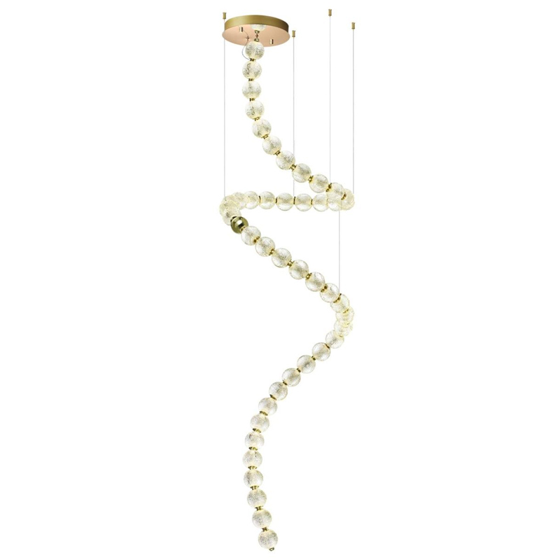 Большая светодиодная люстра Crystal Globule Spiral Золото Золотой Прозрачный Большая светодиодная люстра Crystal Globule Spiral Золото Золотой Прозрачный в Барнауле | Loft Concept