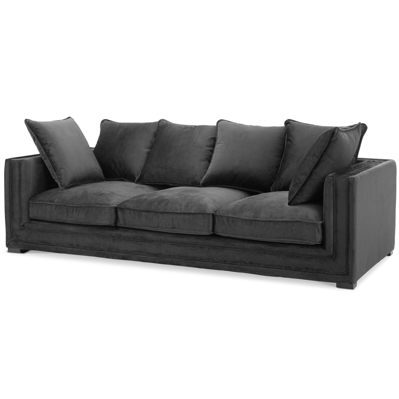 Диван Eichholtz Sofa Menorca black Черный Диван Eichholtz Sofa Menorca black Черный в Барнауле | Loft Concept
