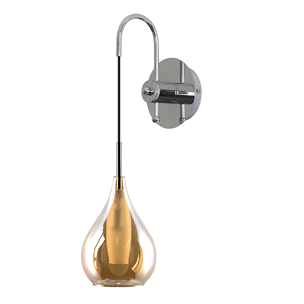 Бра Candiano Amber Sconces Янтарь (Amber) Хром Бра Candiano Amber Sconces Янтарь (Amber) Хром в Барнауле | Loft Concept
