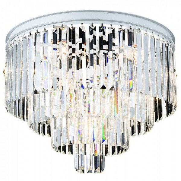 Потолочный светильник RH Odeon Clear Glass ceiling chandelier 4 Square Белый Прозрачное Стекло Потолочный светильник RH Odeon Clear Glass ceiling chandelier 4 Square Белый Прозрачное Стекло в Барнауле | Loft Concept