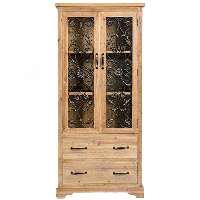 Шкаф Filibert Provence Wood Cabinet Коричневый Черный Прозрачное Стекло Древесина Шкаф Filibert Provence Wood Cabinet Коричневый Черный Прозрачное Стекло Древесина в Барнауле | Loft Concept