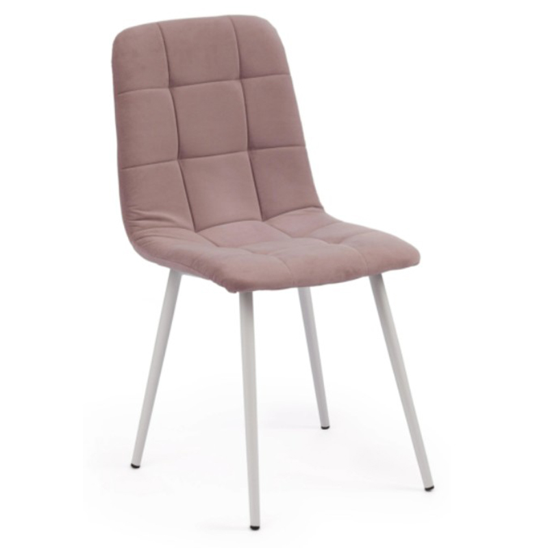 Стул Nancy Velour Smoky Rose Chair Дымчатая Роза Белый Стул Nancy Velour Smoky Rose Chair Дымчатая Роза Белый в Барнауле | Loft Concept