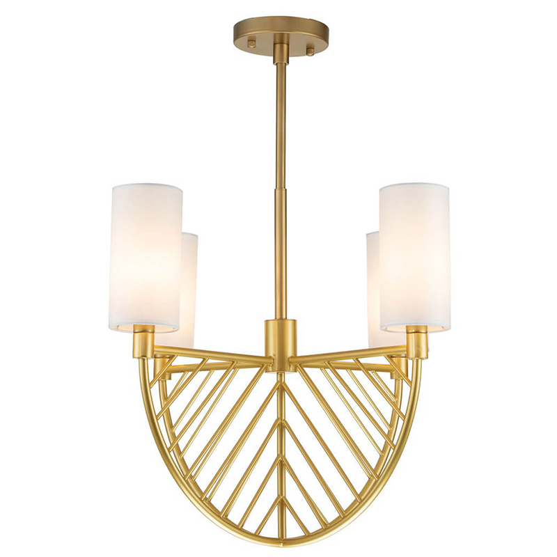Люстра Arch Lattice Chandelier 4 матовое золото Белый Люстра Arch Lattice Chandelier 4 матовое золото Белый в Барнауле | Loft Concept