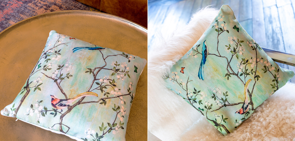 Декоративная подушка Beige and Green Chinoiserie 4 Декоративная подушка Beige and Green Chinoiserie 4 - Loft-Concept в Барнауле