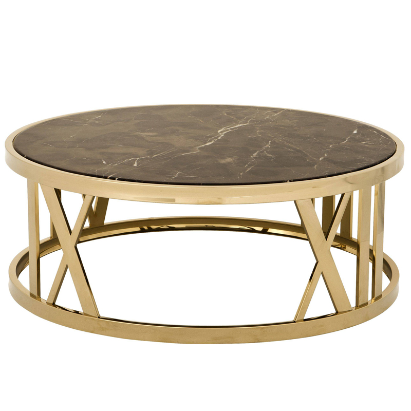 Кофейный стол Eichholtz Coffee Table Baccarat Глянцевое золото Коричневый Кофейный стол Eichholtz Coffee Table Baccarat Глянцевое золото Коричневый в Барнауле | Loft Concept