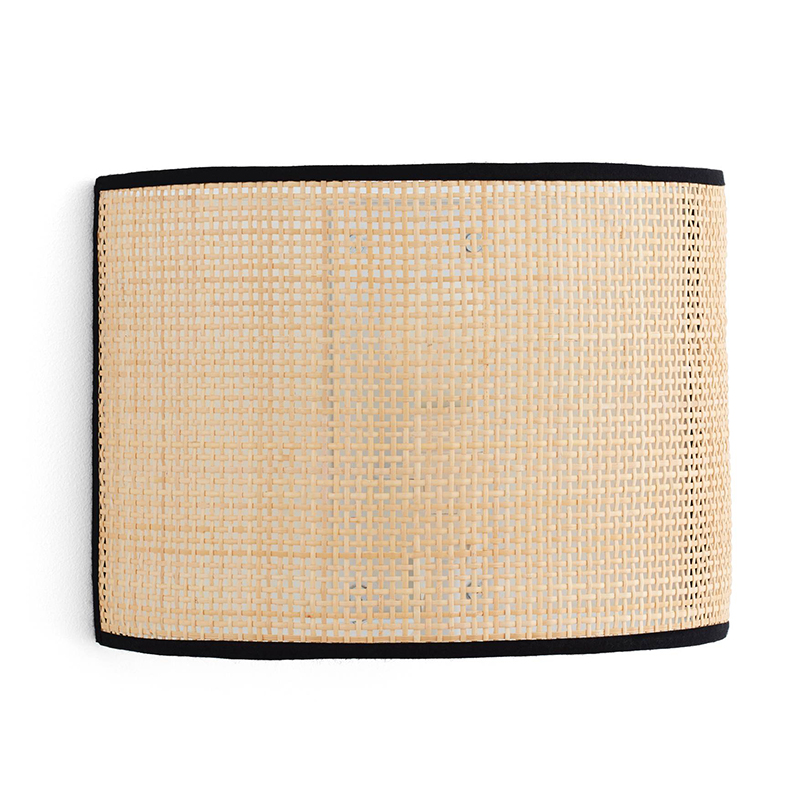 Бра Ottar Wicker Bamboo Cane beige black Бежевый Черный Бра Ottar Wicker Bamboo Cane beige black Бежевый Черный в Барнауле | Loft Concept