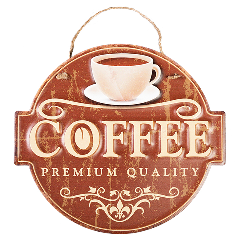 Аксессуар на стену Coffee Premium Quality Коричневый винтаж Аксессуар на стену Coffee Premium Quality Коричневый винтаж в Барнауле | Loft Concept