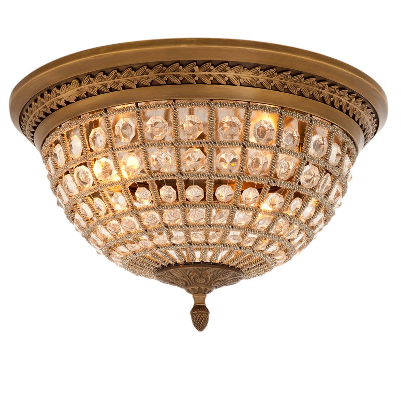 Потолочный светильник Ceiling Lamp Kasbah Antique Brass Латунь Античная полированная Прозрачное Стекло Потолочный светильник Ceiling Lamp Kasbah Antique Brass Латунь Античная полированная Прозрачное Стекло в Барнауле | Loft Concept