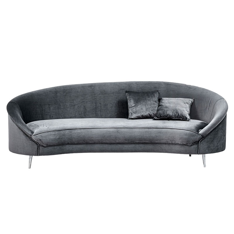 Диван с мягкой обивкой из ткани серый Ethan Sofa Серый Диван с мягкой обивкой из ткани серый Ethan Sofa Серый в Барнауле | Loft Concept