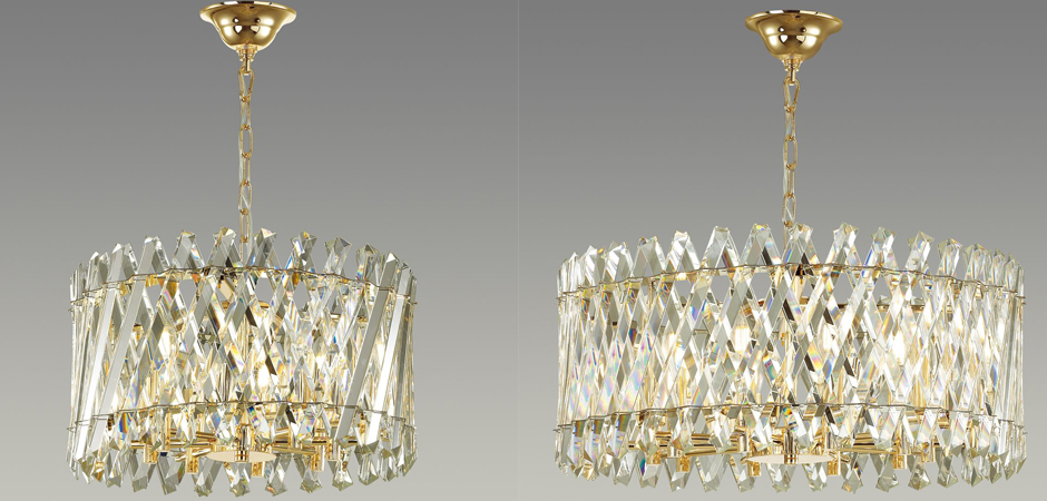 Люстра Crystal Crossed Stripes Gold Люстра Crystal Crossed Stripes Gold - Loft-Concept в Барнауле