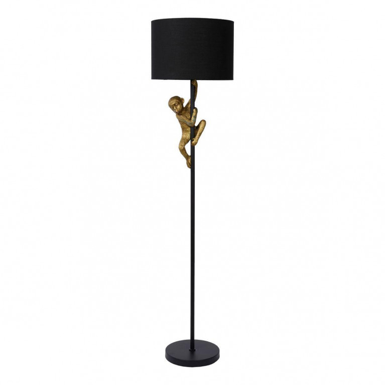 Торшер Climbing Monkey floor lamp Черный Золотой Торшер Climbing Monkey floor lamp Черный Золотой в Барнауле | Loft Concept