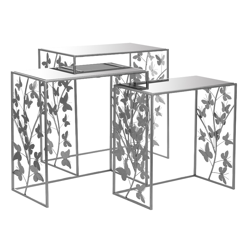 Консоль Silver Butterfly Triple Серебряный Консоль Silver Butterfly Triple Серебряный в Барнауле | Loft Concept