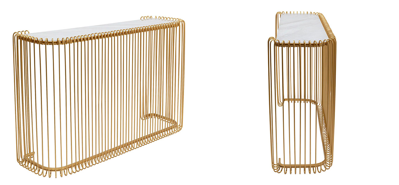 Консоль золото Anthony - фото №1