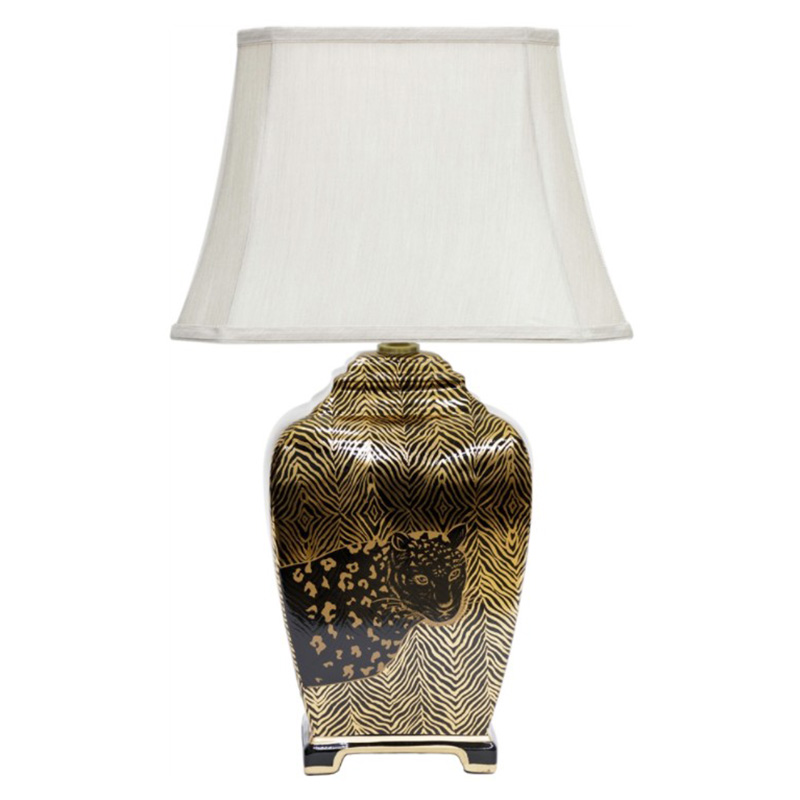 Настольная лампа Leopard Table lamp black and gold Черный Золотой Белый Настольная лампа Leopard Table lamp black and gold Черный Золотой Белый в Барнауле | Loft Concept