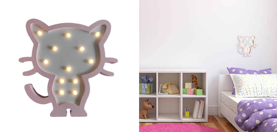 Детский ночник Розовый котенок Детский ночник Розовый котенок - Loft-Concept в Барнауле