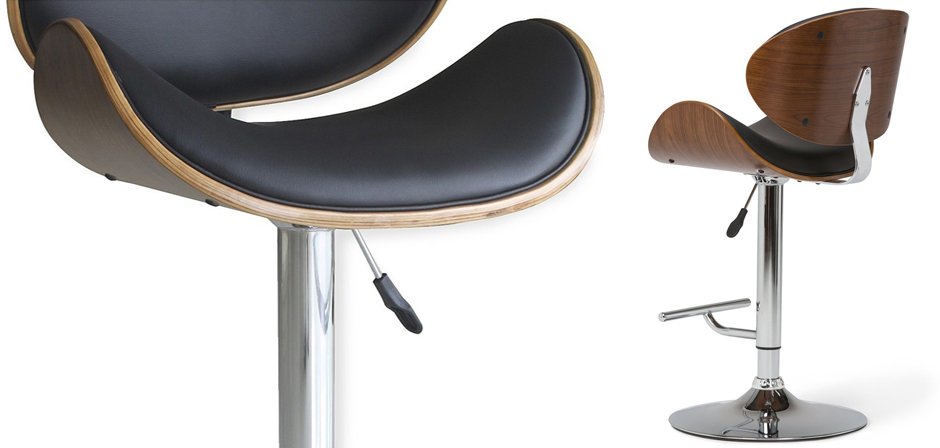 Барный стул Lounge Bar Stool черный Барный стул Lounge Bar Stool черный - Loft-Concept в Барнауле