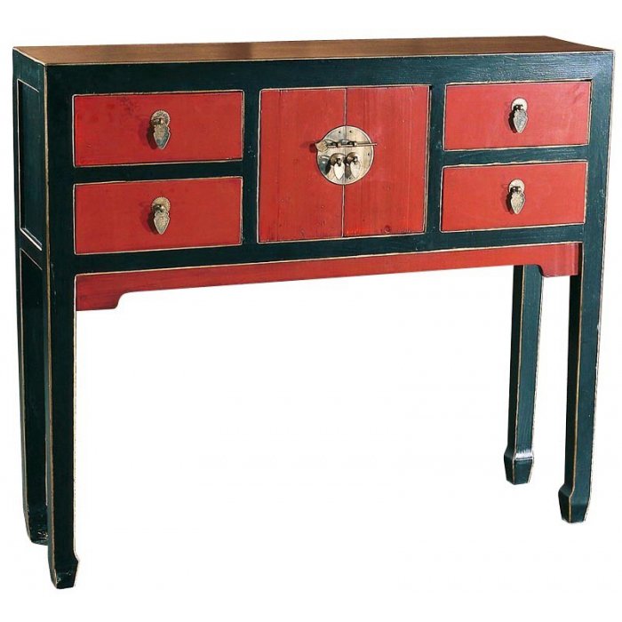 Консоль China Tower Console Красный Консоль China Tower Console Красный в Барнауле | Loft Concept