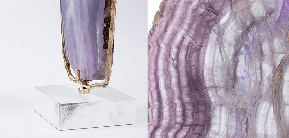 Plaque fluorite pourpre Аксессуар камень Флюорит Plaque fluorite pourpre Аксессуар камень Флюорит - Loft-Concept в Барнауле