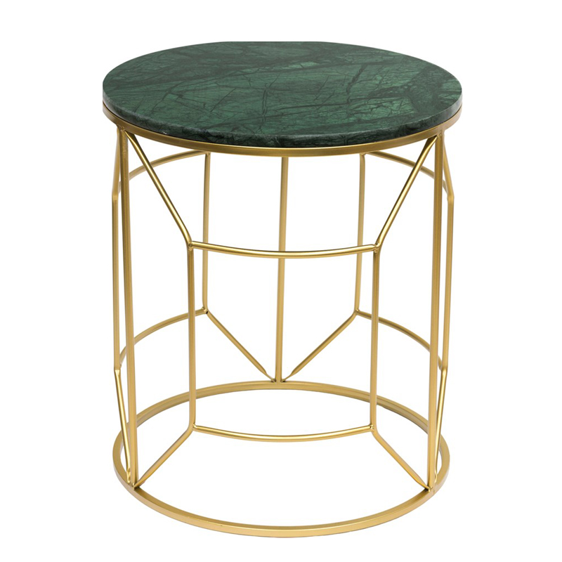 Приставной столик Decorative Table зелёный мрамор Золотой Зеленый Приставной столик Decorative Table зелёный мрамор Золотой Зеленый в Барнауле | Loft Concept