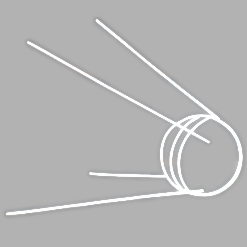 Неоновая настенная лампа Sputnik 1 Spacecraft Neon Wall Lamp Белый Прозрачный Неоновая настенная лампа Sputnik 1 Spacecraft Neon Wall Lamp Белый Прозрачный в Барнауле | Loft Concept
