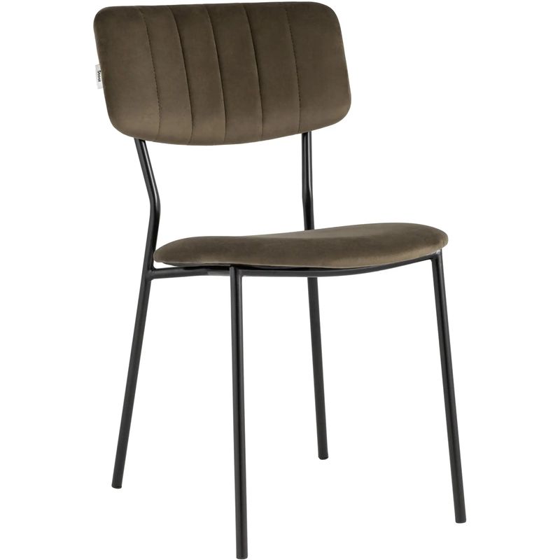 Стул Singer Chair без подлокотника Коричневый Велюр Коричневый Черный Стул Singer Chair без подлокотника Коричневый Велюр Коричневый Черный в Барнауле | Loft Concept