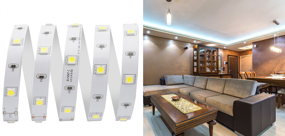 Комплект светодиодной ленты 7,2W/m 30LED/m 5050SMD холодный белый 5M Комплект светодиодной ленты 7,2W/m 30LED/m 5050SMD холодный белый 5M - Loft-Concept в Барнауле