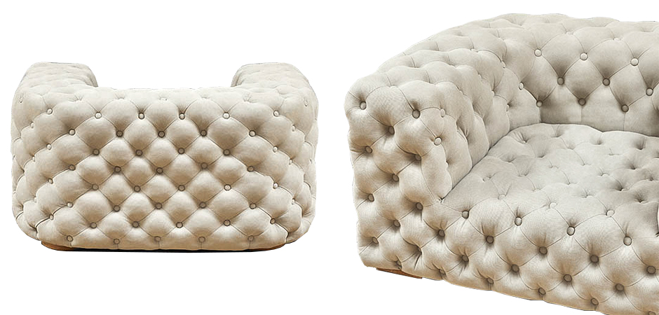 Кресло Soho Tufted Milk Armchair Кресло Soho Tufted Milk Armchair - Loft-Concept в Барнауле