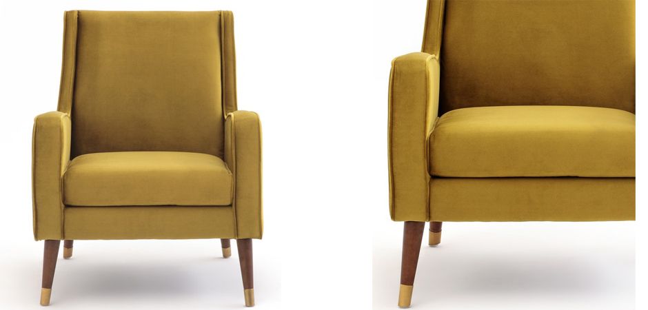 Кресло Classic Furniture горчичный Кресло Classic Furniture горчичный - Loft-Concept в Барнауле