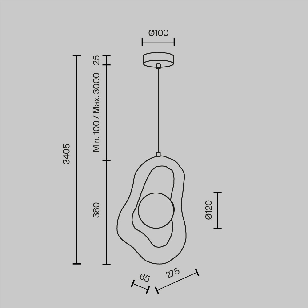 Подвесной светильник Opus в Барнауле
