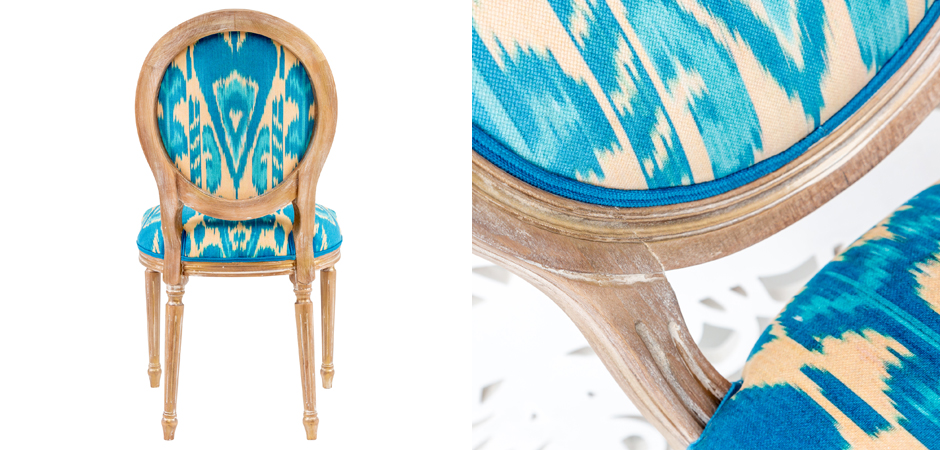 Стул Ikat Pattern Голубой Стул Ikat Pattern Голубой - Loft-Concept в Барнауле