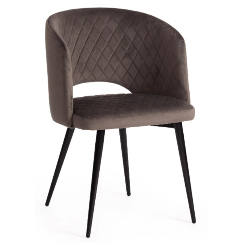 Стул Janice Grey Chair Серый (Gray) Черный Стул Janice Grey Chair Серый (Gray) Черный в Барнауле | Loft Concept