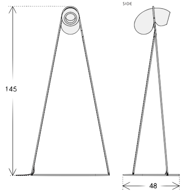 Торшер White glass trap floor lamp Торшер White glass trap floor lamp в Барнауле