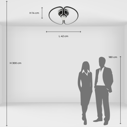 Потолочный светильник черного цвета круглой формы Luke Lampco Tracer Lamp в Барнауле