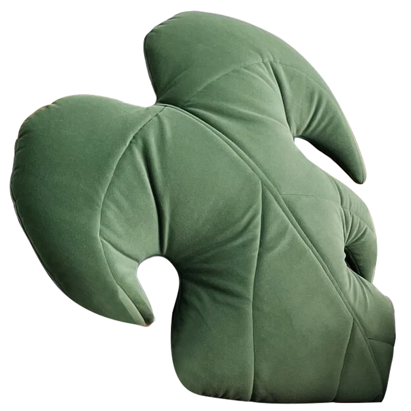 Декоративная подушка Botanical Cushion Monstera Зеленый Декоративная подушка Botanical Cushion Monstera Зеленый в Барнауле | Loft Concept