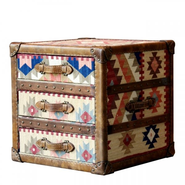 Сундук Kilim Cube Chest Мульти в Барнауле | Loft Concept 