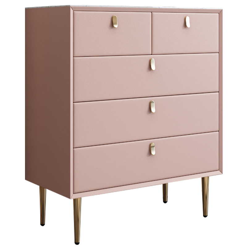 Комод Olson Leather Chest of Drawers 80 Белый Оранжевый Синий Бежевый Светло-серый Розовый в Барнауле | Loft Concept 