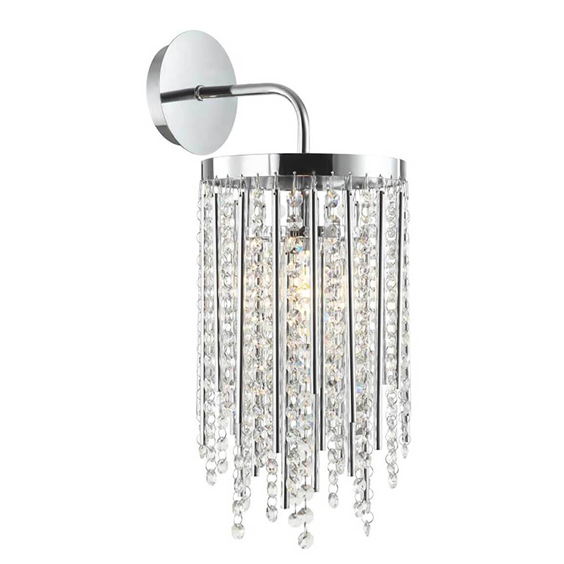 Бра Crystal Wind Chimes Chrome Wall Lamp Хром Прозрачный Бра Crystal Wind Chimes Chrome Wall Lamp Хром Прозрачный в Барнауле | Loft Concept