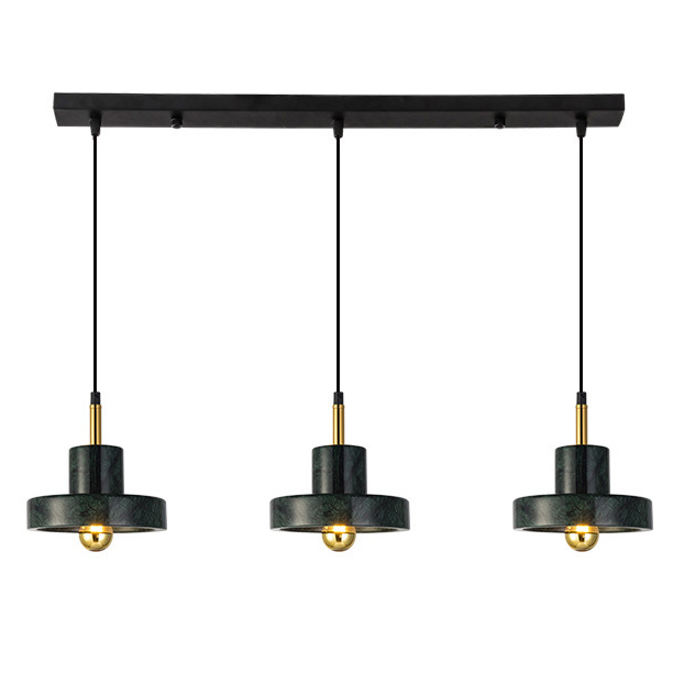 Люстра Tom Dixon Stone Pendant Black 3 Черный Золотой Люстра Tom Dixon Stone Pendant Black 3 Черный Золотой в Барнауле | Loft Concept