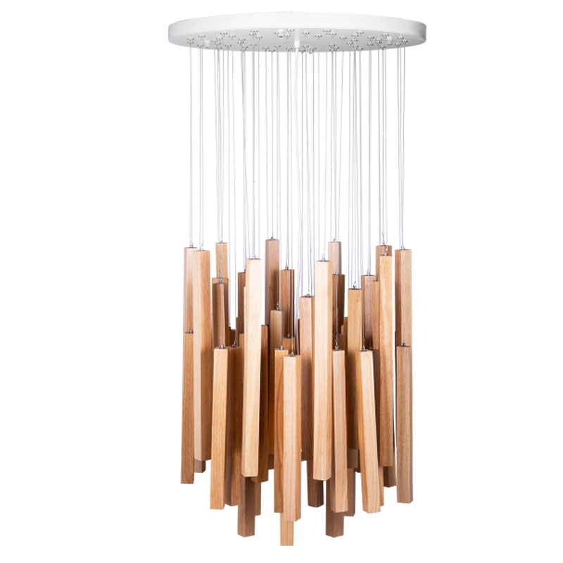 Подвесной светильник Wooden Eco Light Бежевый Подвесной светильник Wooden Eco Light Бежевый в Барнауле | Loft Concept