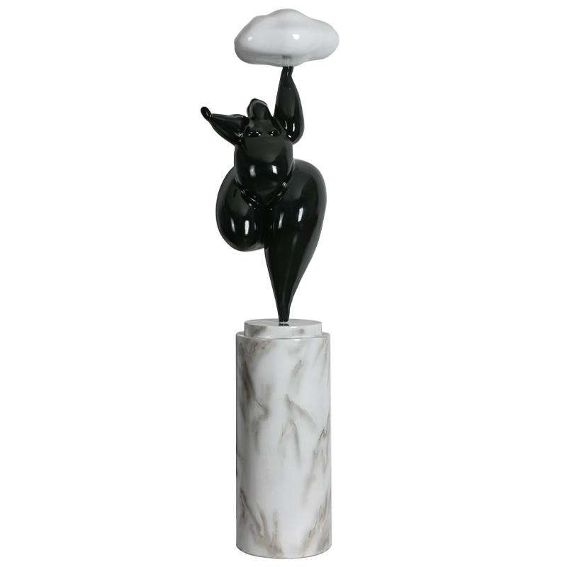Торшер In The Clouds Black Floor Lamp Черный Белый Белый Мрамор Bianco Торшер In The Clouds Black Floor Lamp Черный Белый Белый Мрамор Bianco в Барнауле | Loft Concept