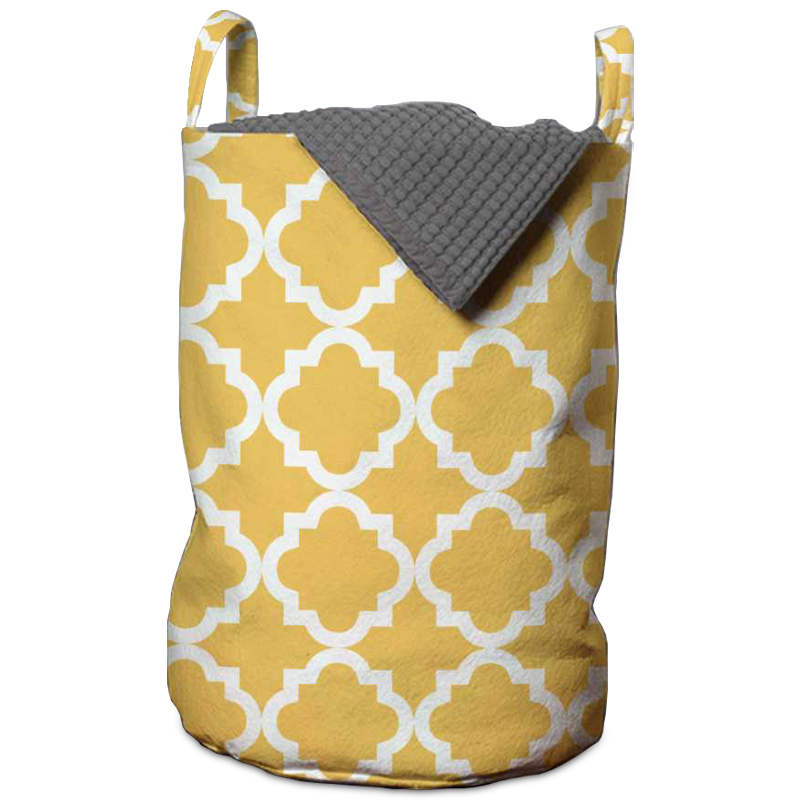Корзина Yellow Ornament Basket Горчичный Корзина Yellow Ornament Basket Горчичный в Барнауле | Loft Concept