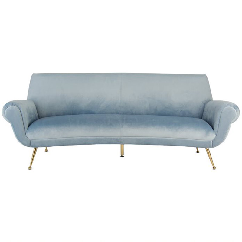 Диван Gigi Radice Lounge Sofa light blue Серо-голубой в Барнауле | Loft Concept 