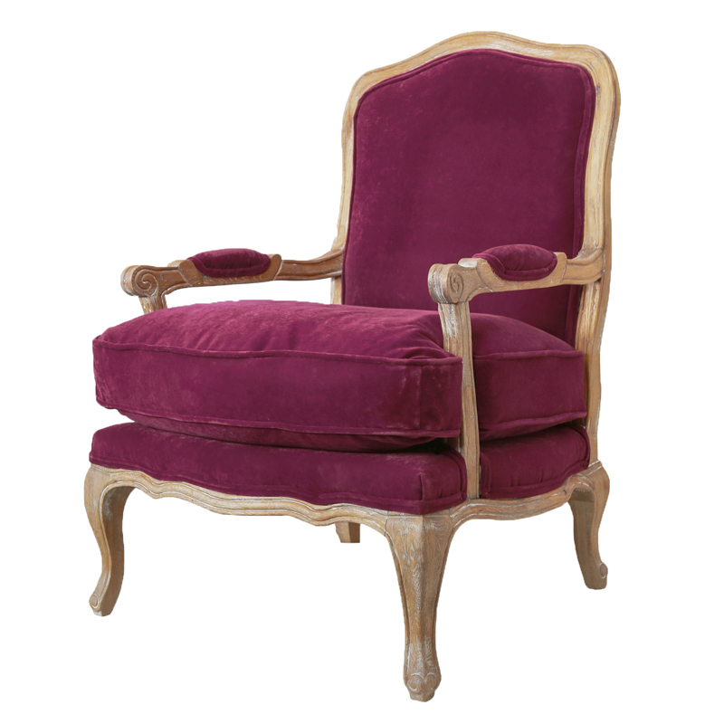 Кресло Joseph Chair violet Пурпурно-фиолетовый Кресло Joseph Chair violet Пурпурно-фиолетовый в Барнауле | Loft Concept
