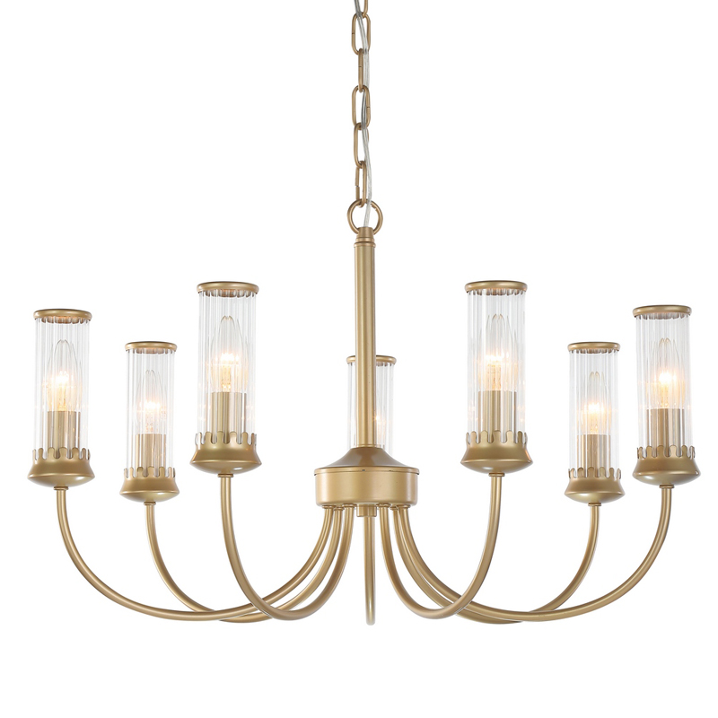 Люстра Morgane Chandelier gold 66 Золотой Прозрачный Люстра Morgane Chandelier gold 66 Золотой Прозрачный в Барнауле | Loft Concept